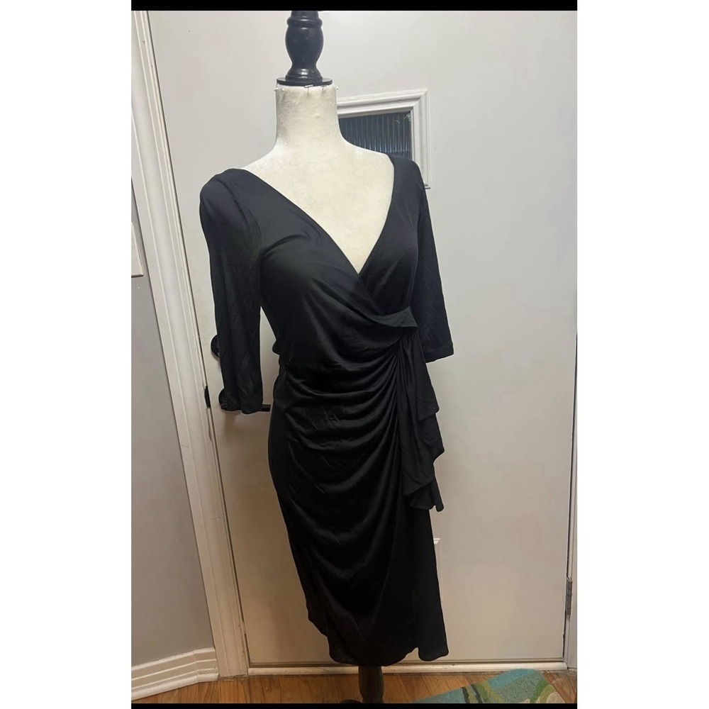 MISCHINO Cheap and Chic body-con Black Dress Long Sleeve Size 8 NWT